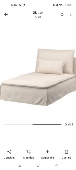 Fodera Ikea Soderhamn chaise longue nuova collezio