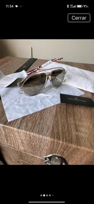 Occhiali da sole Moncler beige/marrone