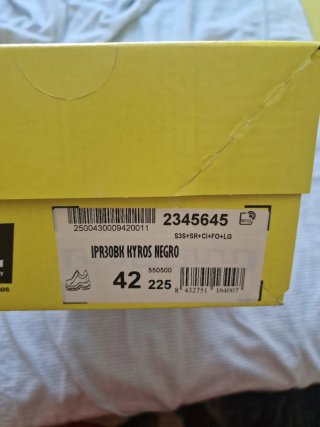 Zapatos de seguridad FAL negros sin estrenar