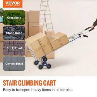 Carrito VEVOR para subir escaleras. Carga a 250 kg