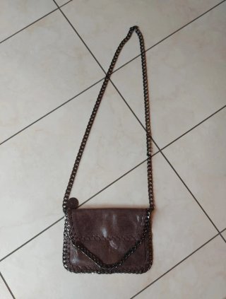 Borsa a tracolla marrone 26x18cm