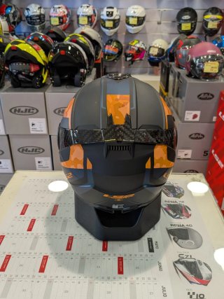 Casco LS2 Advant II Glide Negro Mate Naranja