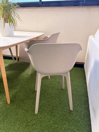 Pack 4 Sillas Inclass Taia Beige/Gris