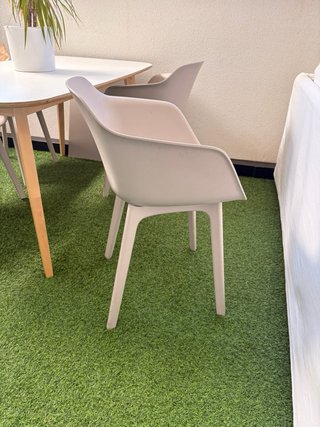 Pack 4 Sillas Inclass Taia Beige/Gris