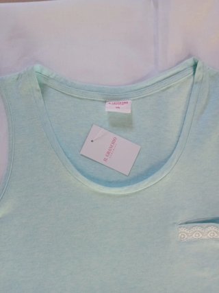 Pigiama Donna Estivo GRANCHIO Verde Acqua Tg. 2XL