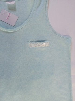 Pigiama Donna Estivo GRANCHIO Verde Acqua Tg. 2XL
