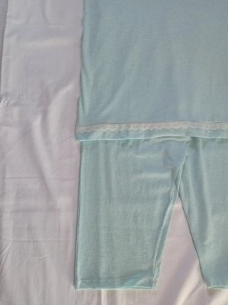 Pigiama Donna Estivo GRANCHIO Verde Acqua Tg. 2XL