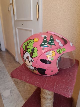 Casco Moto Infantil Rosa