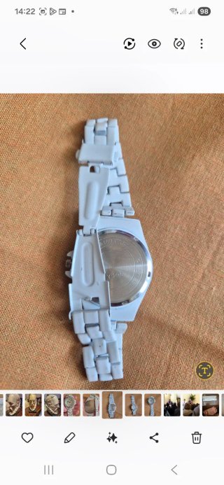 Reloj C&C Blanco con Cristales