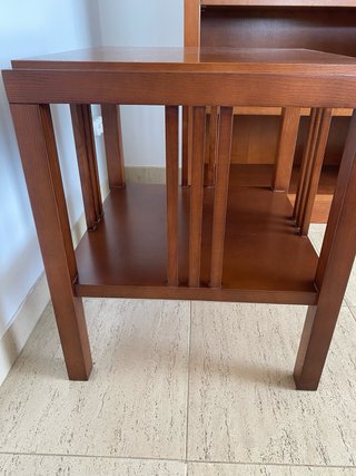 Mesa Auxiliar de Madera Marrón