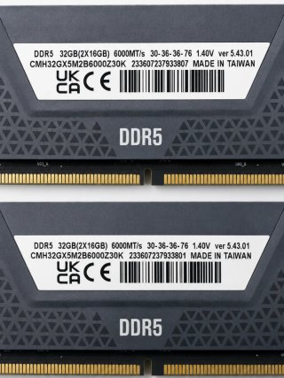 RAM DDR5 Corsair Vengeance RGB 32GB (2x16GB) 6000M