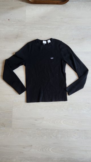Jersey negro manga larga