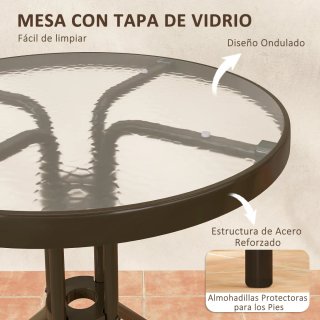 Conjunto Jardín 2 Sillones y Mesa