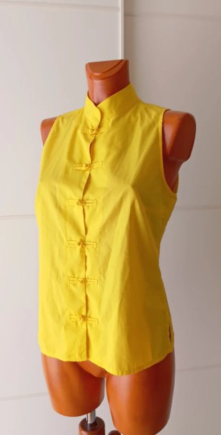 Camisa japonesa amarilla. Zara. Talla L