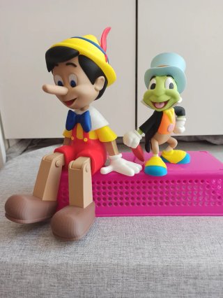 Coppia Pinocchio e Grillo Stampa 3D