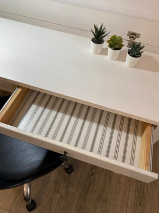 Escritorio IKEA HEMNES blanco 2 cajones