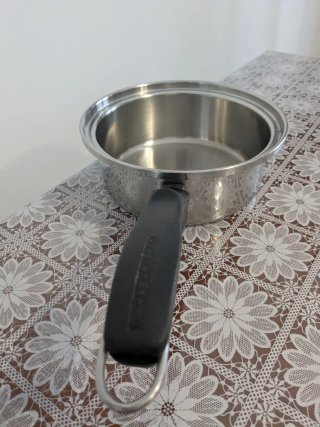 Pentola acciaio inox manico nero