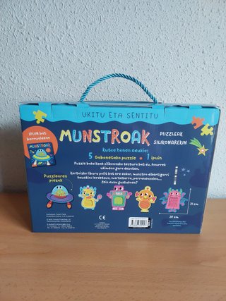 Cuento de monstruos + 5 puzzles con texturas (1-3)