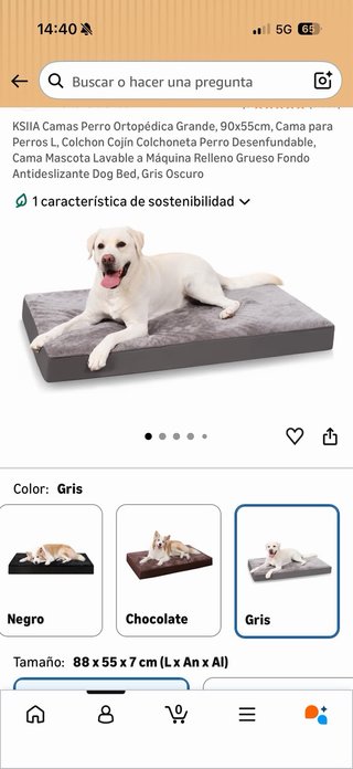 Cama perro ortopédica grande KSIIA