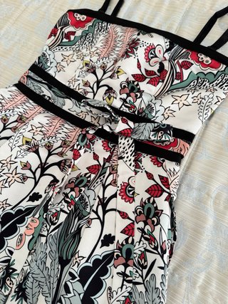 botanical floral motifs dress