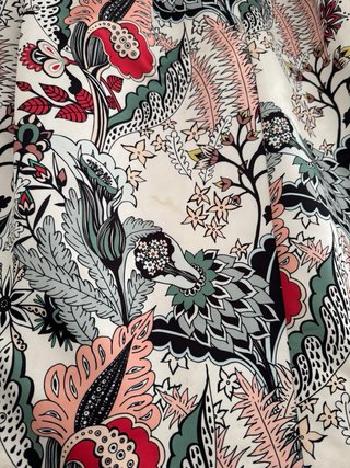 botanical floral motifs dress