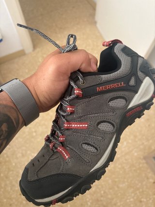 Zapatillas Merrell Montaña Gris/Rojo