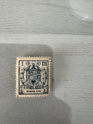 Sello fiscal español 5 cts