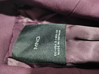 Blazer Mango Viola Donna
