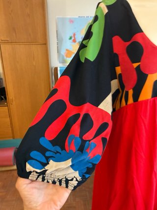 Vestido algodón estampado nuevo