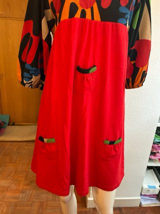 Vestido algodón estampado nuevo