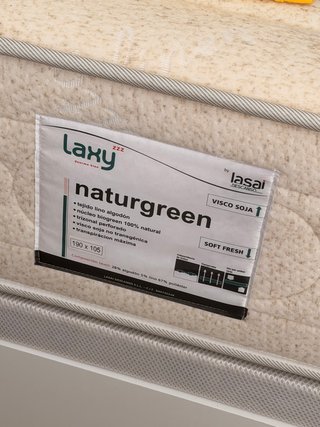 Cama canapé + Colchón Laxy Naturgreen 105x190