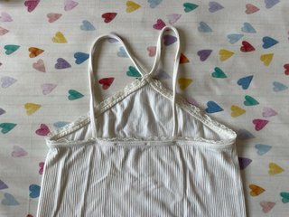 Crop Top Verano Blanco Talla XS