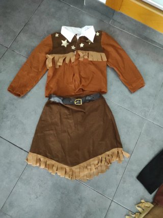 Disfraz Vaquera Niña Talla 7-9