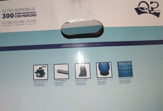 Piscina desmontable con bomba de arena