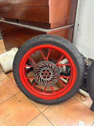 Llantas SM Derbi Rieju Rojas