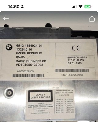 Radio CD Mini Cooper RF32 original