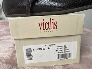 Ballerine Vialis Pelle Pitone Marrone