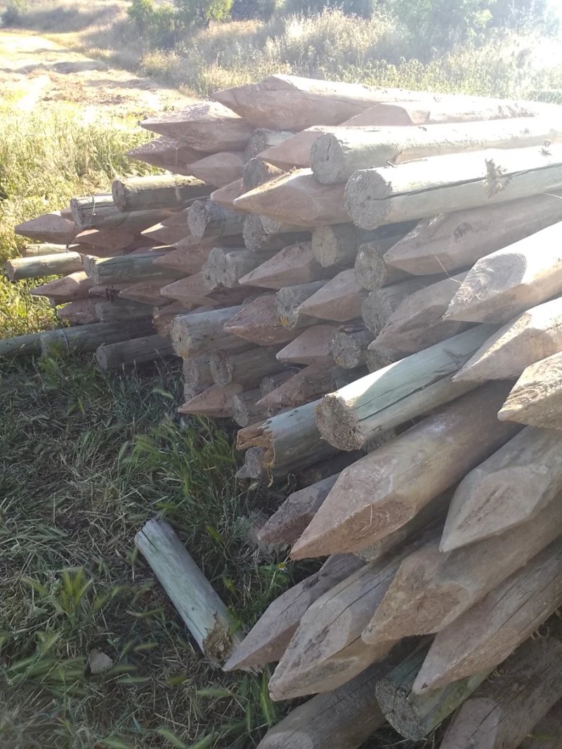 Postes de madera tratada para vallas