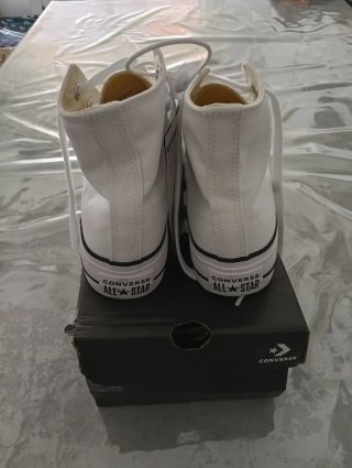 Converse plataforma altas blancas