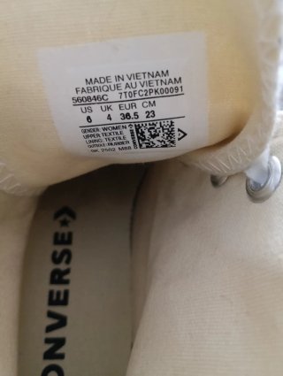 Converse plataforma altas blancas