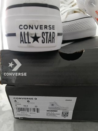 Converse plataforma altas blancas