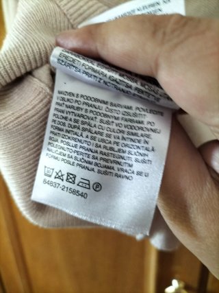 Jersey C&A cuello barco beige talla m