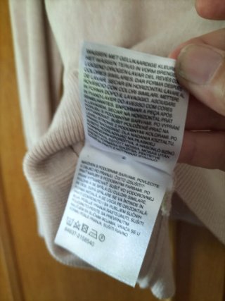 Jersey C&A cuello barco beige talla m