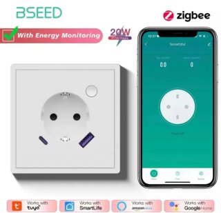 Enchufe Schuko Blanco 20W con USB Carga Rápida
