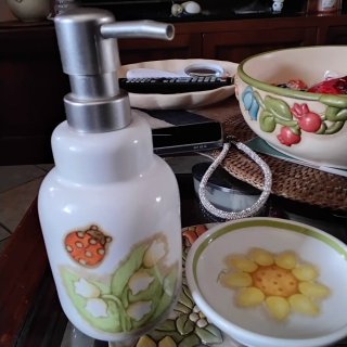 Dispenser sapone e portasapone Thun