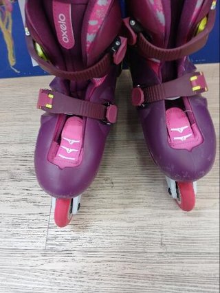 Patines Línea Niños Oxelo Play 5 Rosa
