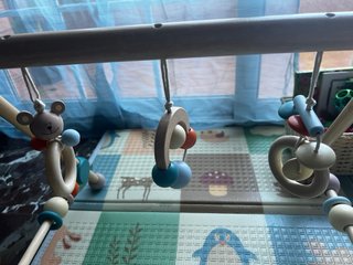 Gimnasio Montessori in legno per neonati con scatola originale