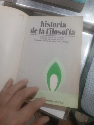 Libro "Historia de la filosofía" Anaya 1978