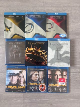 Star Trek, Juego de Tronos y Homeland Blu-ray