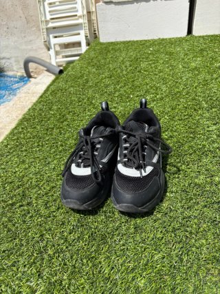Zapatillas Dior B22 Negras y Plateadas